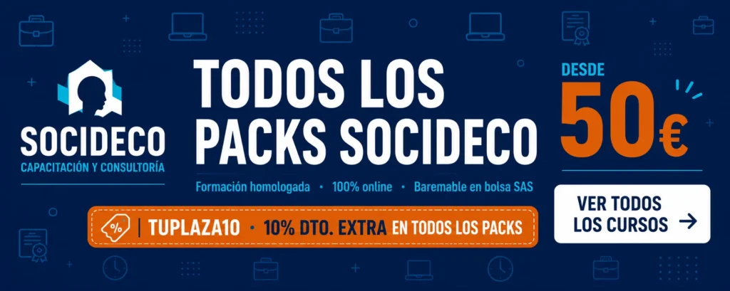 cursos baremables y cursos homologados diseñados específicamente para que puedas sumar esos puntos para méritos que marcan la verdadera diferencia entre conseguir el trabajo o quedarte a las puertas