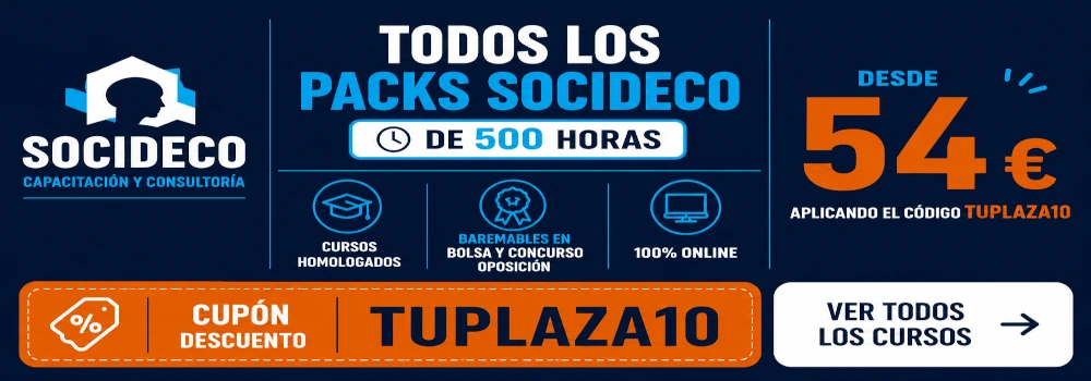 Cursos homologados baremables para bolsa y oposición